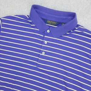Polo Golf Ralph Lauren Shirt Men's XXL Purple/Blue Striped Golf Polo‎